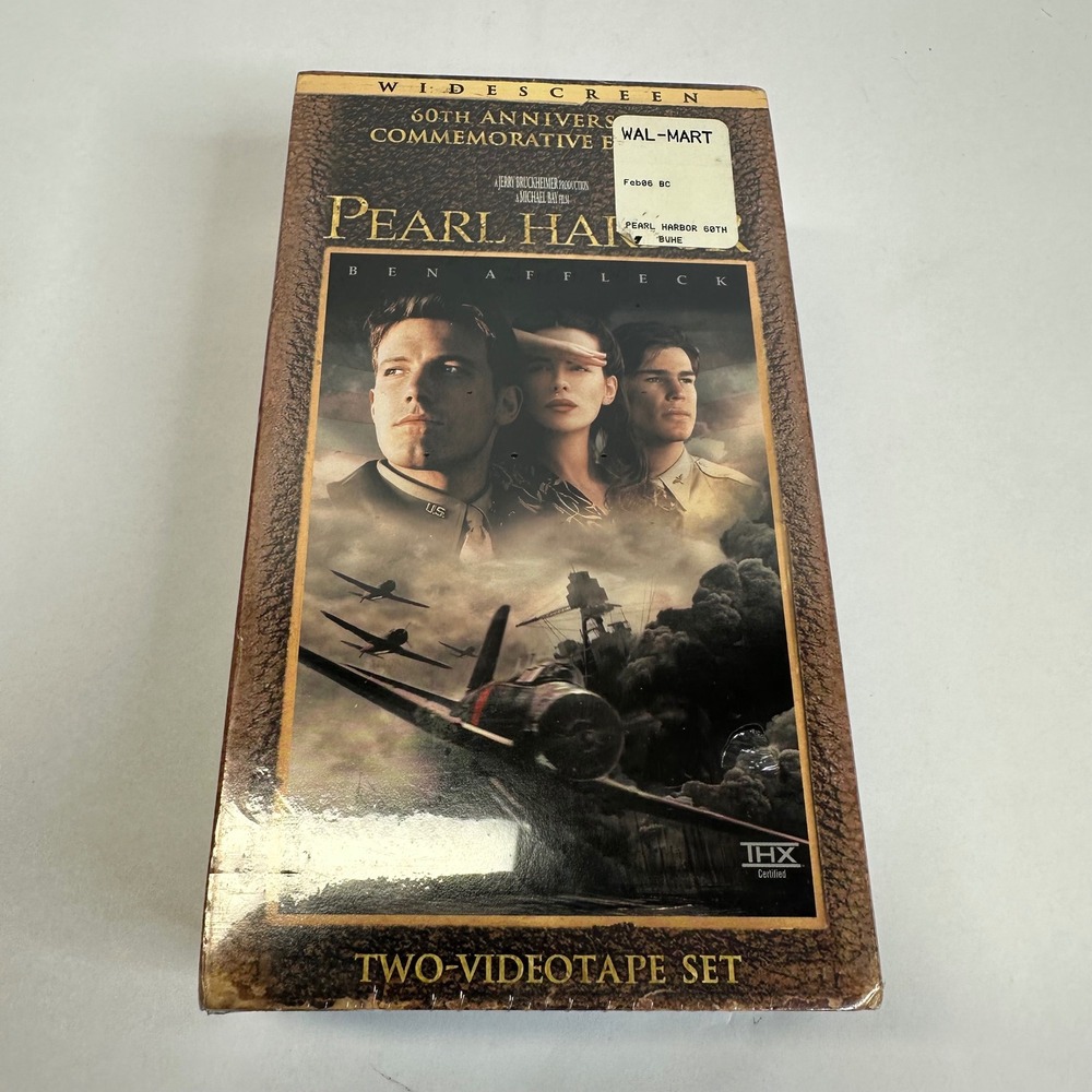 Pearl Harbor VHS 60th Anniversary Commemorative Edition Widescreen 2-Tape NEW